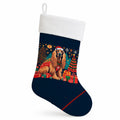 Afghan Hound Christmas Holiday Stocking Double-Sided Print, Polyester Suede,11x18, Made in USA