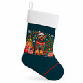 Airedale Terrier Christmas Holiday Stocking Double-Sided Print, Polyester Suede,11x18, Made in USA