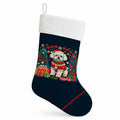 Bichon Frise Christmas Holiday Stocking Double-Sided Print, Polyester Suede,11x18, Made in USA