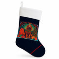 Irish Setter Christmas Holiday Stocking Double-Sided Print, Polyester Suede,11x18, Made in USA