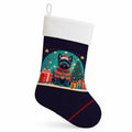 Scottish Terrier Christmas Holiday Stocking Double-Sided Print, Polyester Suede,11x18, Made in USA