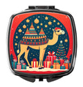 Camel Christmas Compact Mirror Decorative Travel Makeup Mirror for Women Girls Gifts Pocket Makeup Mirror Folding Handheld