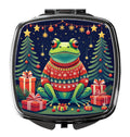 Frog Christmas Compact Mirror Decorative Travel Makeup Mirror for Women Girls Gifts Pocket Makeup Mirror Folding Handheld