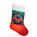 Gorilla Christmas Holiday Stocking Double-Sided Print, Polyester Suede,11x18, Made in USA