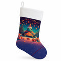 Turtle Christmas Holiday Stocking Double-Sided Print, Polyester Suede,11x18, Made in USA