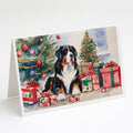 Bernese Mountain Dog Christmas Greeting Cards Pack of 8 Blank Cards with Envelopes Whimsical A7 Size 5x7