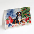 Bernese Mountain Dog Christmas Greeting Cards Pack of 8 Blank Cards with Envelopes Whimsical A7 Size 5x7
