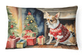 Chihuahua Christmas Decorative Throw Pillow 12x16 Indoor Outdoor Accent Cushion, Fabric Cover with Insert for Sofa, Bed, Porch & Living Room