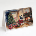 French Bulldog Christmas Greeting Cards Pack of 8 Blank Cards with Envelopes Whimsical A7 Size 5x7