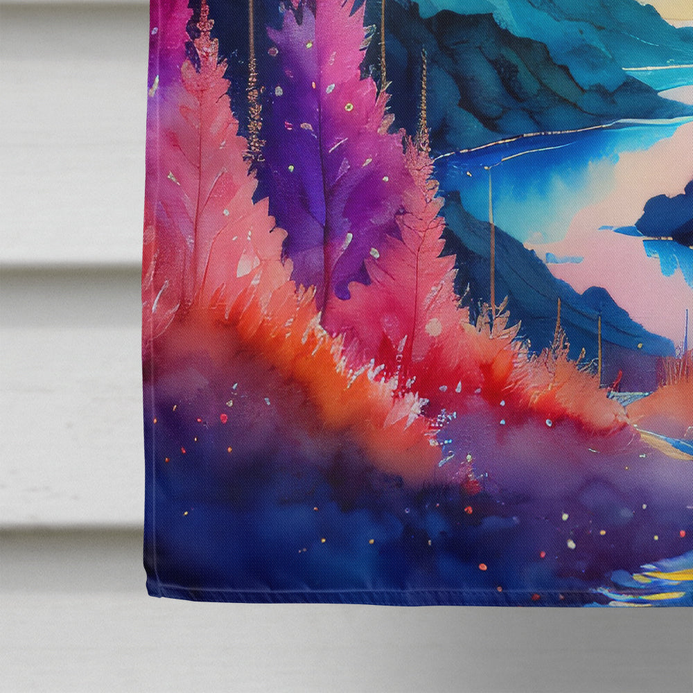 Astilbe in Color House Flag 28x40 Porch Sleeve Pole Decorative Outside Yard Banner Artwork Wall Hanging, Polyester
