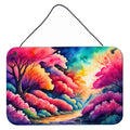 Azaleas in Color Wall or Door Hanging Prints Aluminum Metal Sign Kitchen Wall Bar Bathroom Plaque Home Decor, 8HX12W, Multicolor