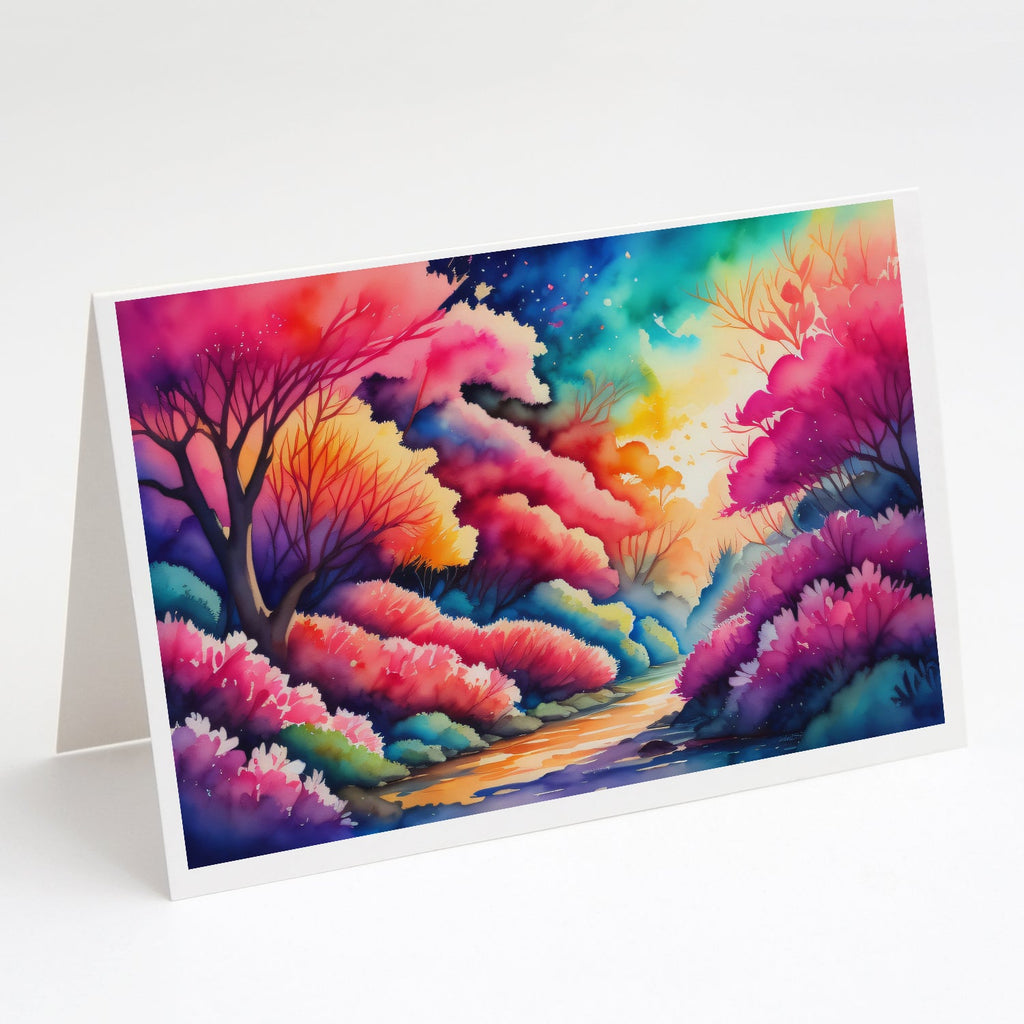 Azaleas in Color Greeting Cards Pack of 8 Blank Cards with Envelopes Whimsical A7 Size 5x7
