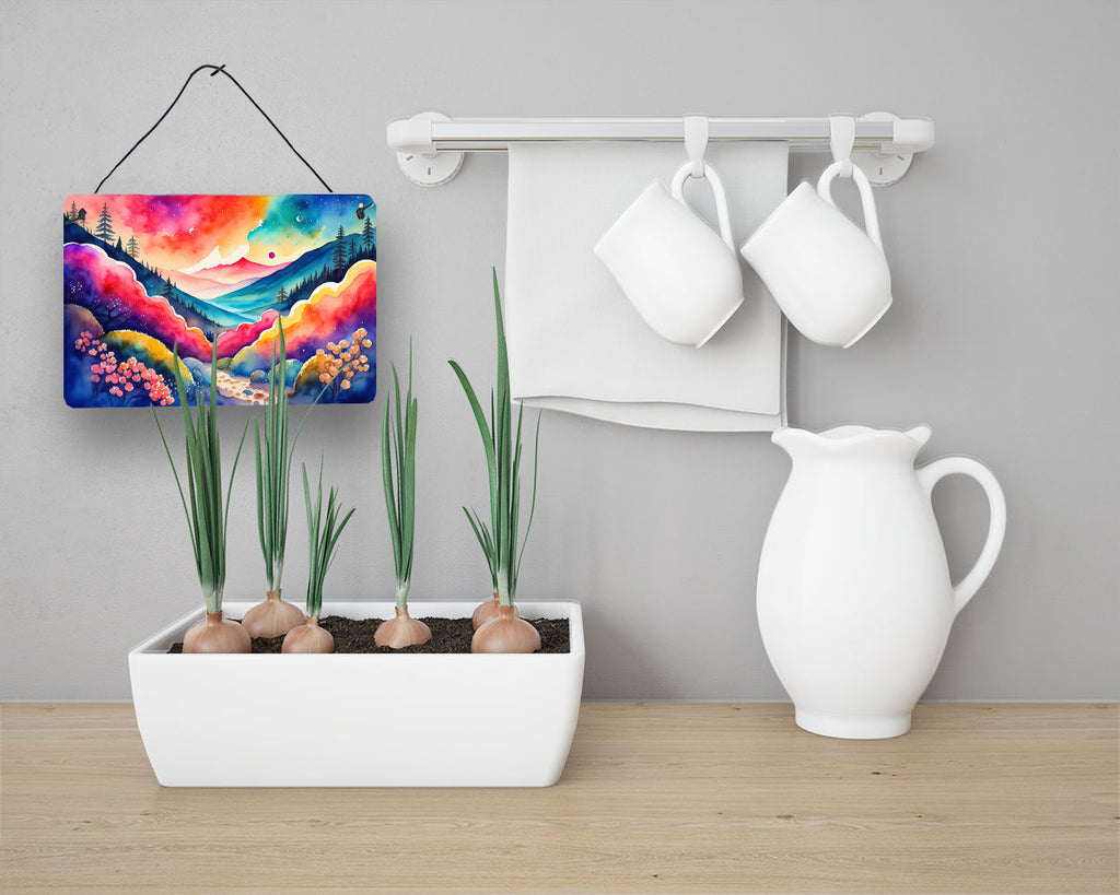 Brunia in Color Wall or Door Hanging Prints Aluminum Metal Sign Kitchen Wall Bar Bathroom Plaque Home Decor, 8HX12W, Multicolor
