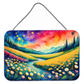 Buttercups in Color Wall or Door Hanging Prints Aluminum Metal Sign Kitchen Wall Bar Bathroom Plaque Home Decor, 8HX12W, Multicolor