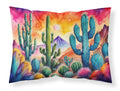 Cactus in Color Standard Pillowcase Lightweight Super Soft Easy Care Decorative Artwork Pillowcase, Standard