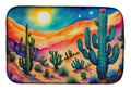 Cactus in Color Dish Drying Mat Absorbent Dish Drying Mat Pad for Kitchen Counter Dish Drainer Mat for Countertop, 14 x 21", Multicolor