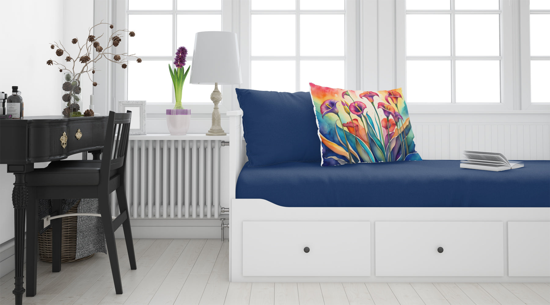 Calla Lilies in Color Standard Pillowcase Lightweight Super Soft Easy Care Decorative Artwork Pillowcase, Standard