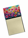 Carnations in Color Watercolor Sticky Note Holder Refillable Dispenser Desk Accessory 3x3 Pad Gift