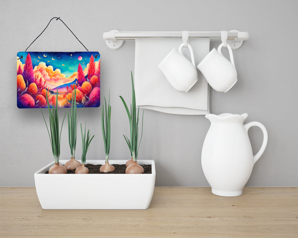 Celosia in Color Wall or Door Hanging Prints Aluminum Metal Sign Kitchen Wall Bar Bathroom Plaque Home Decor, 8HX12W, Multicolor