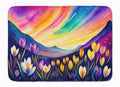 Crocus in Color Memory Foam Kitchen Mat Machine Washable Anti-Fatigue Cushion Comfort Bath or Kitchen Rug
