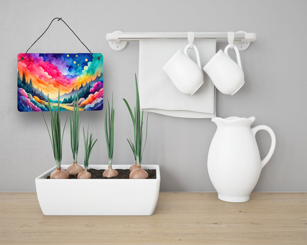 Dusty Miller in Color Wall or Door Hanging Prints Aluminum Metal Sign Kitchen Wall Bar Bathroom Plaque Home Decor, 8HX12W, Multicolor