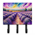 English Lavender in Color Leash or Key Holder Wall Hooks, Coat Rack Wall Mount, for Hanging Keys, Towels, Aprons, Leashes