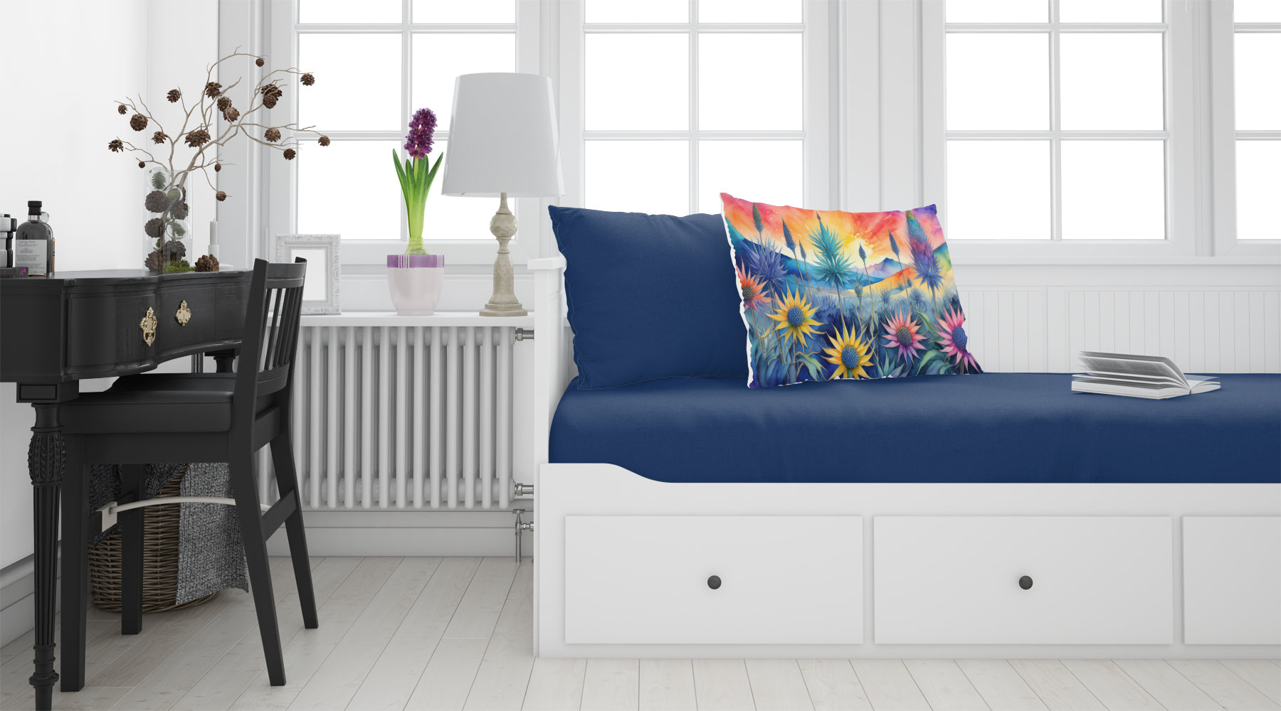 Eryngium in Color Standard Pillowcase Lightweight Super Soft Easy Care Decorative Artwork Pillowcase, Standard