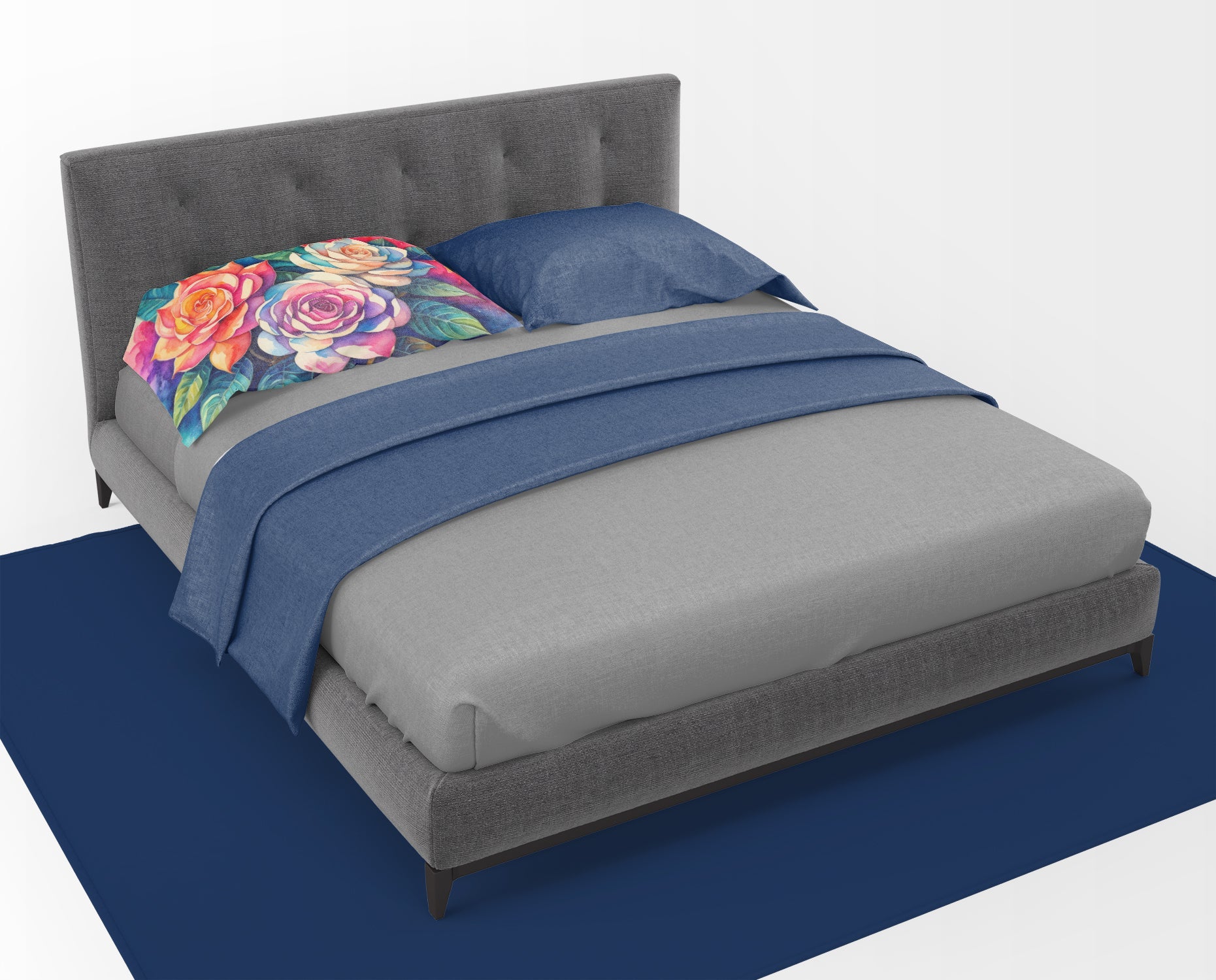 Gardenias in Color Standard Pillowcase Lightweight Super Soft Easy Care Decorative Artwork Pillowcase, Standard