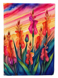 Gladiolus in Color House Flag 28x40 Porch Sleeve Pole Decorative Outside Yard Banner Artwork Wall Hanging, Polyester