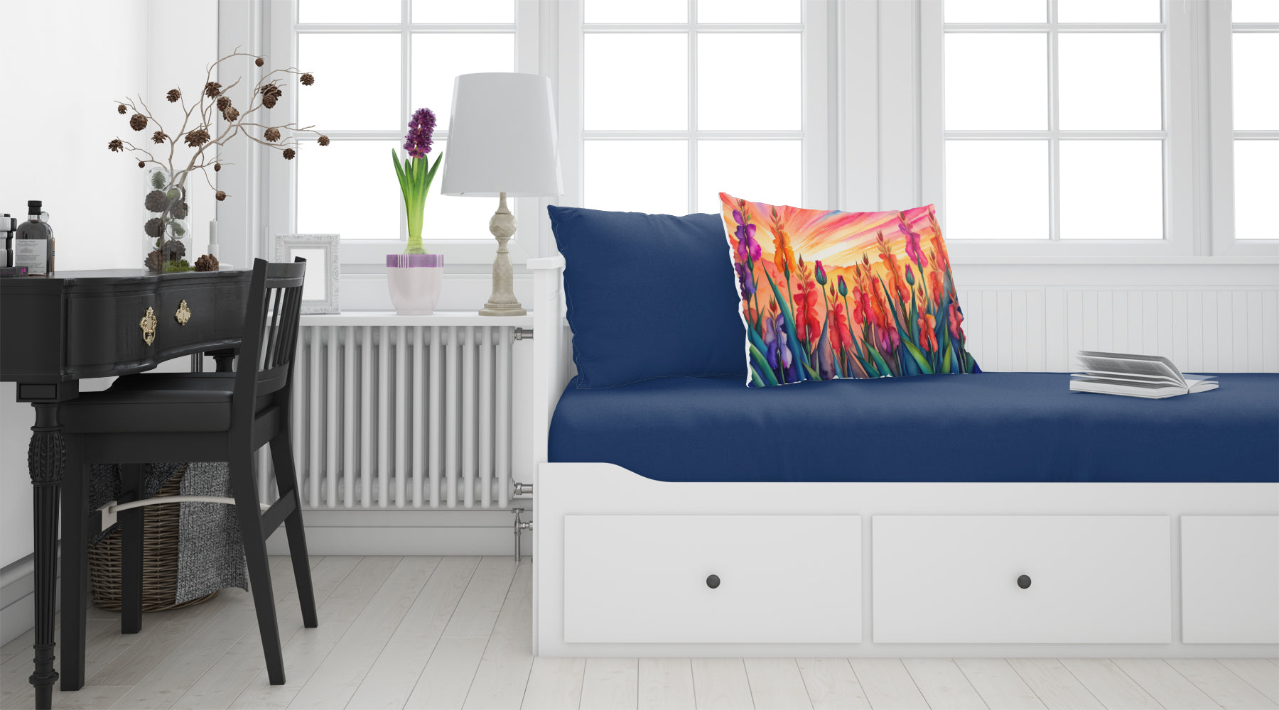 Gladiolus in Color Standard Pillowcase Lightweight Super Soft Easy Care Decorative Artwork Pillowcase, Standard