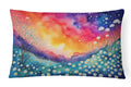 Gypsophila in Color Decorative Throw Pillow 12x16 Indoor Outdoor Accent Cushion, Fabric Cover with Insert for Sofa, Bed, Porch & Living Room