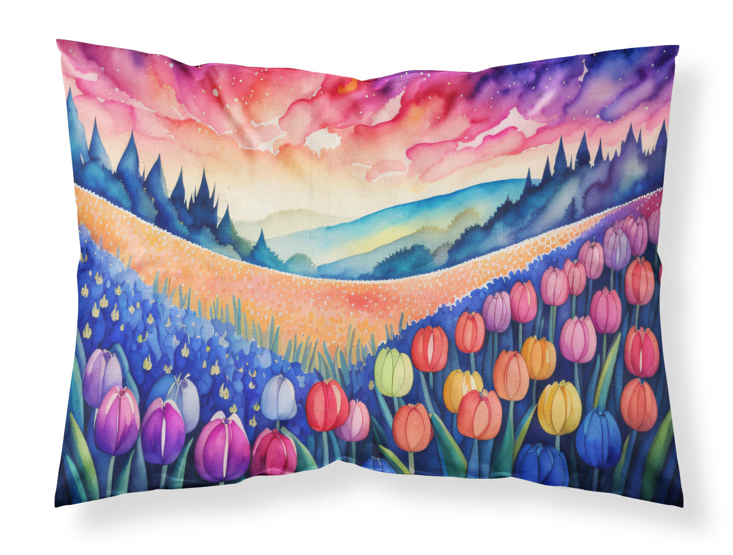 Hyacinths in Color Standard Pillowcase Lightweight Super Soft Easy Care Decorative Artwork Pillowcase, Standard