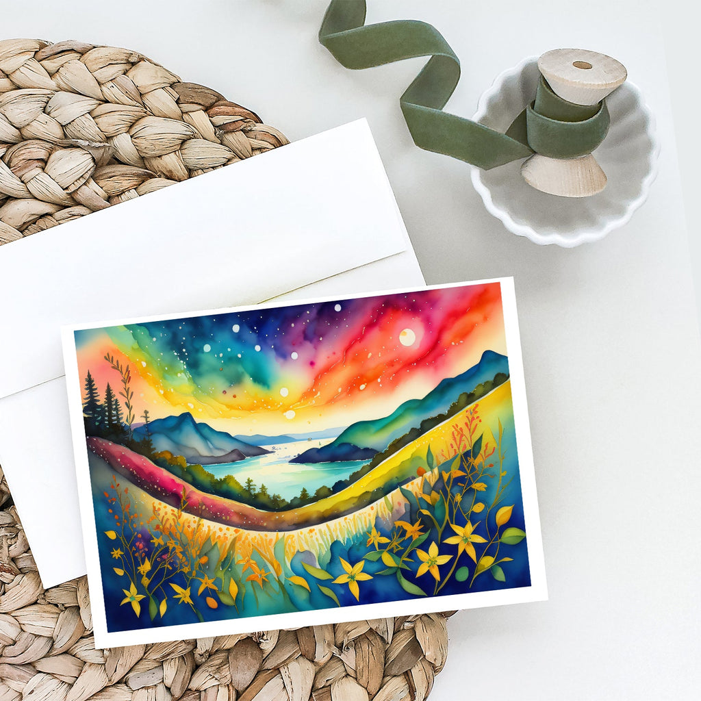 Hypericum or St. John’s Wort in Color Greeting Cards Pack of 8 Blank Cards with Envelopes Whimsical A7 Size 5x7