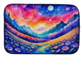 Periwinkles in Color Dish Drying Mat Absorbent Dish Drying Mat Pad for Kitchen Counter Dish Drainer Mat for Countertop, 14 x 21", Multicolor