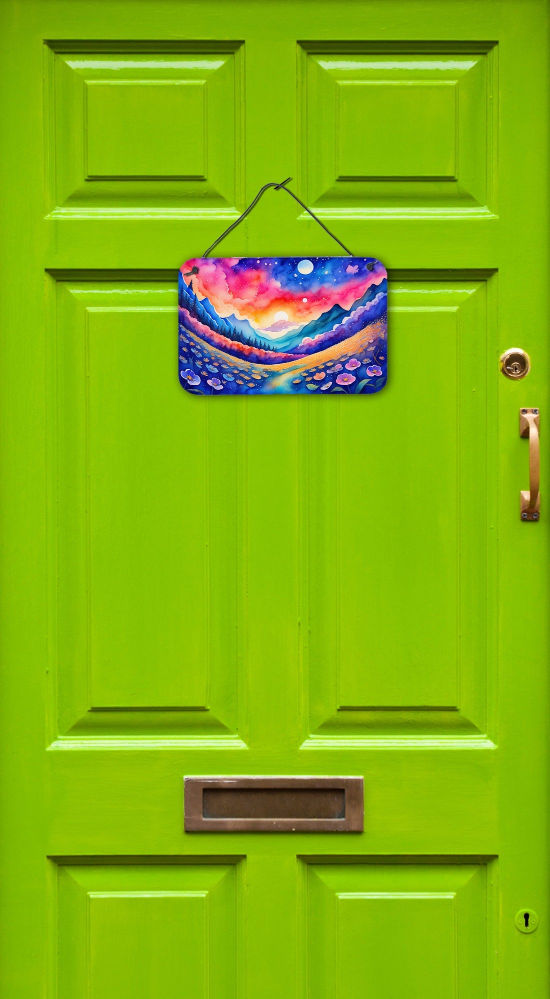 Periwinkles in Color Wall or Door Hanging Prints Aluminum Metal Sign Kitchen Wall Bar Bathroom Plaque Home Decor, 8HX12W, Multicolor