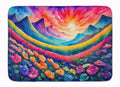 Petunias in Color Memory Foam Kitchen Mat Machine Washable Anti-Fatigue Cushion Comfort Bath or Kitchen Rug