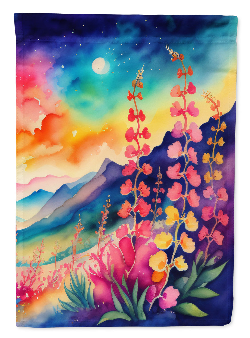 Snapdragon in Color House Flag 28x40 Porch Sleeve Pole Decorative Outside Yard Banner Artwork Wall Hanging, Polyester