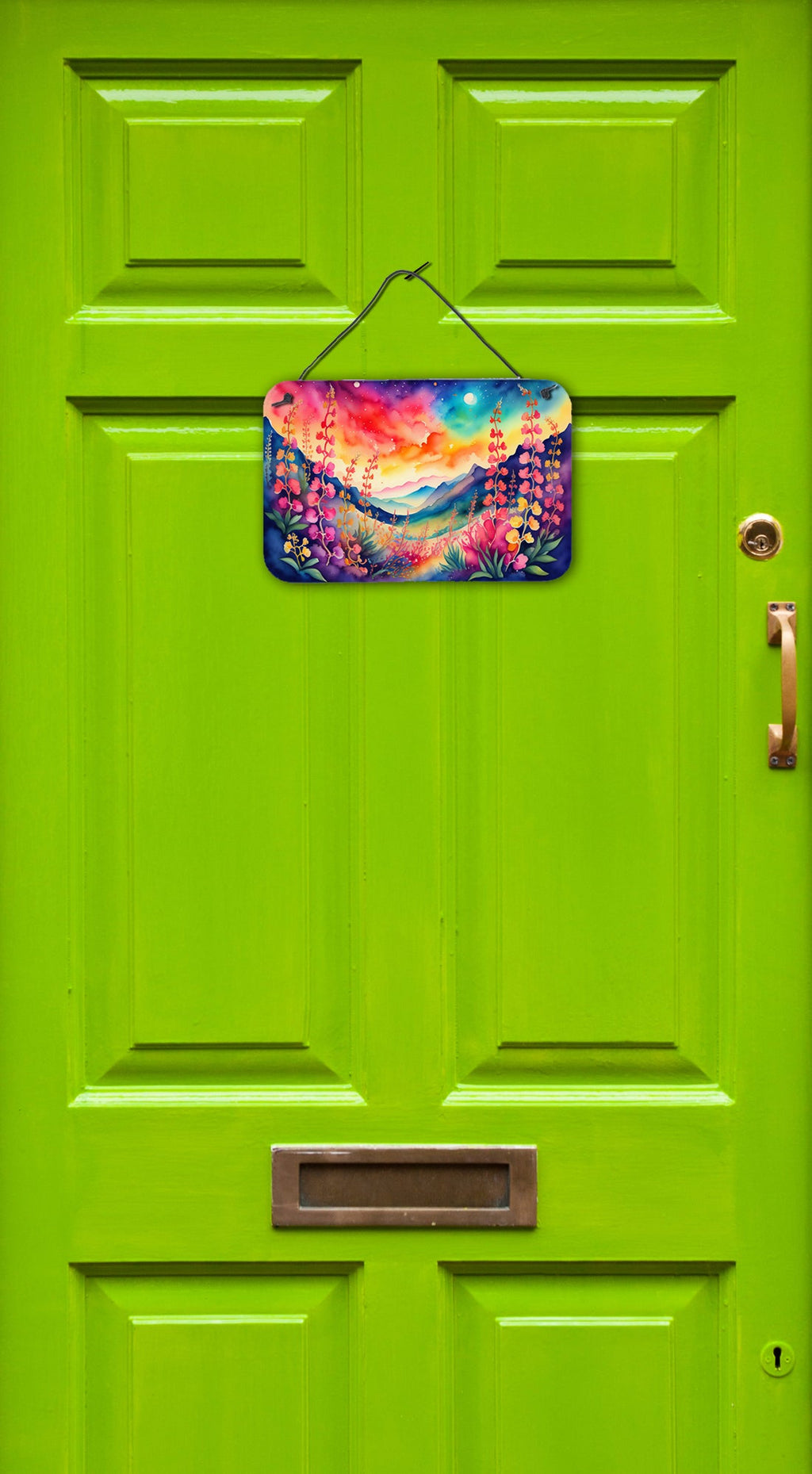 Snapdragon in Color Wall or Door Hanging Prints Aluminum Metal Sign Kitchen Wall Bar Bathroom Plaque Home Decor, 8HX12W, Multicolor