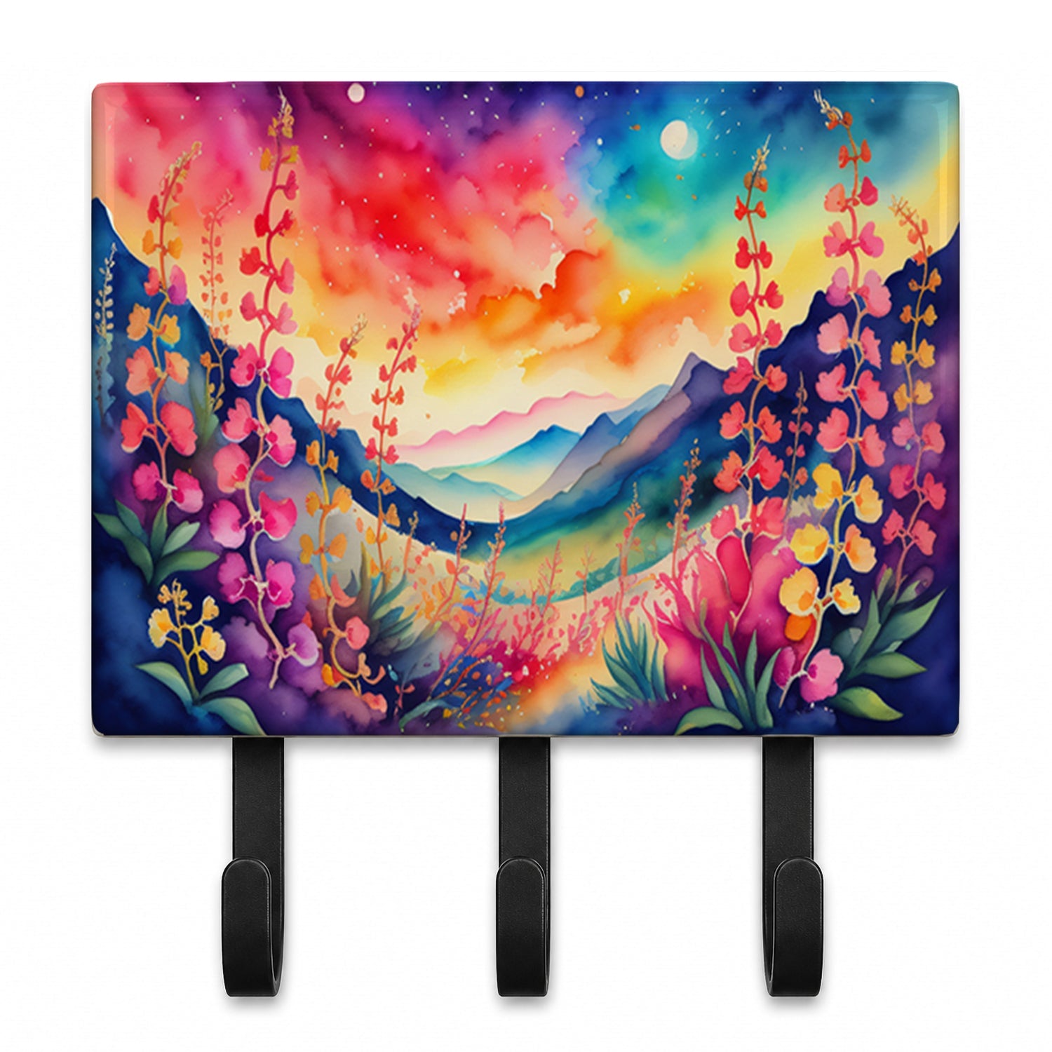 Snapdragon in Color Leash or Key Holder Wall Hooks, Coat Rack Wall Mount, for Hanging Keys, Towels, Aprons, Leashes
