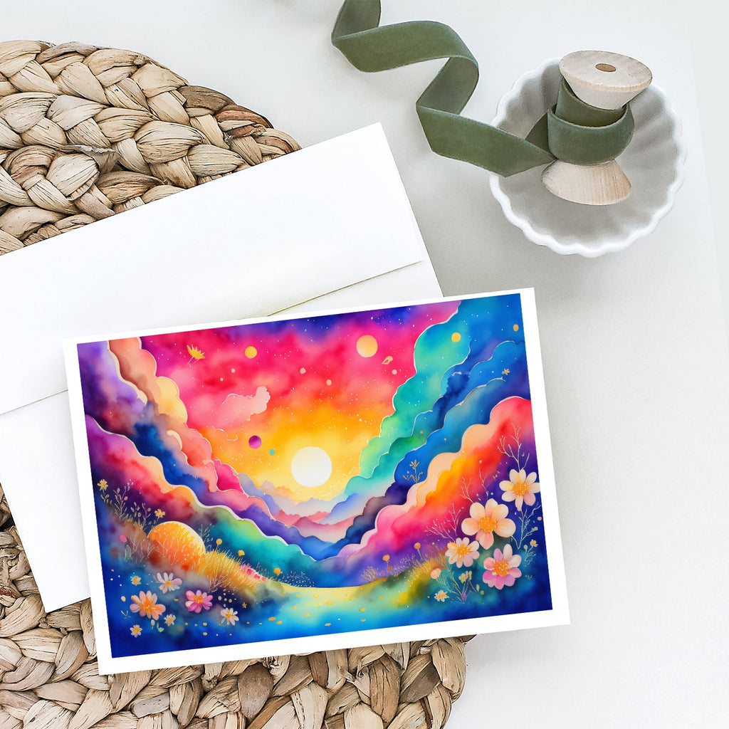 Stock, or Gillyflower in Color Greeting Cards Pack of 8 Blank Cards with Envelopes Whimsical A7 Size 5x7