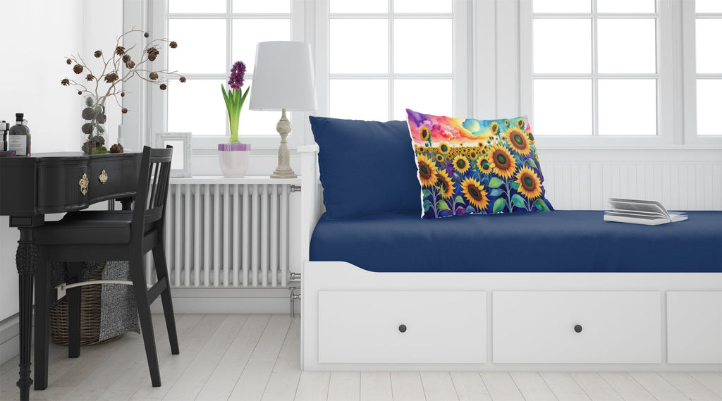 Sunflowers in Color Standard Pillowcase Lightweight Super Soft Easy Care Decorative Artwork Pillowcase, Standard