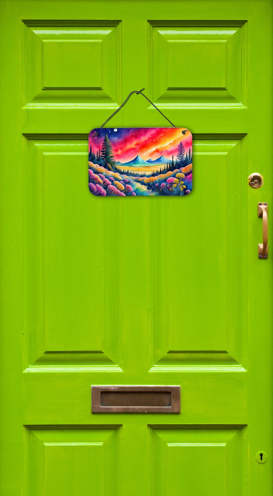 Yarrow in Color Wall or Door Hanging Prints Aluminum Metal Sign Kitchen Wall Bar Bathroom Plaque Home Decor, 8HX12W, Multicolor