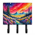 Yarrow in Color Leash or Key Holder Wall Hooks, Coat Rack Wall Mount, for Hanging Keys, Towels, Aprons, Leashes