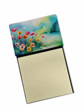 Anemones in Watercolor Watercolor Sticky Note Holder Refillable Dispenser Desk Accessory 3x3 Pad Gift