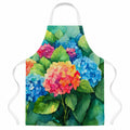 Hydrangeas in Watercolor Apron Cooking Kitchen Server Baking Crafts Gardening for Adult Women Men, Unisex, Large, Multicolor