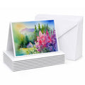 Idaho Syringa in Watercolor Greeting Cards Pack of 8 Blank Cards with Envelopes Whimsical A7 Size 5x7