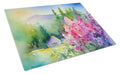 Idaho Syringa in Watercolor Cutting Board Tempered Glass Kitchen Cutting Surface, Heat Resistant Chopping, Non-Slip Feet, Food Prep & Serving