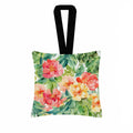 Indiana Peonies in Watercolor Hanging Square Fabric Ornament 3.5 × 3.5 Decorative Door-Knob & Tree Hanger, Soft Fabric