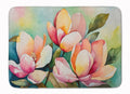 Mississippi Magnolia in Watercolor Memory Foam Kitchen Mat Machine Washable Anti-Fatigue Cushion Comfort Bath or Kitchen Rug