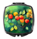 Missouri Hawthorns in Watercolor Compact Mirror Decorative Travel Makeup Mirror for Women Girls Gifts Pocket Makeup Mirror Folding Handheld